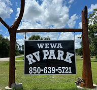 WeWa RV Park entrance sign